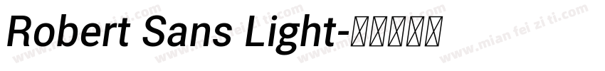 Robert Sans Light字体转换